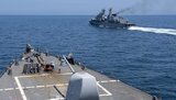 Американский эсминец Laboon покидает акваторию Черного моря. ФОТО