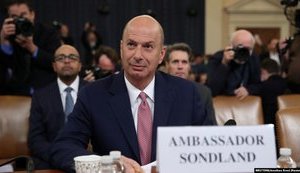 Трамп распорядился работать с Джулиани, чтобы заставить украинское руководство начать дело против Байдена, - посол США при ЕС Сондленд