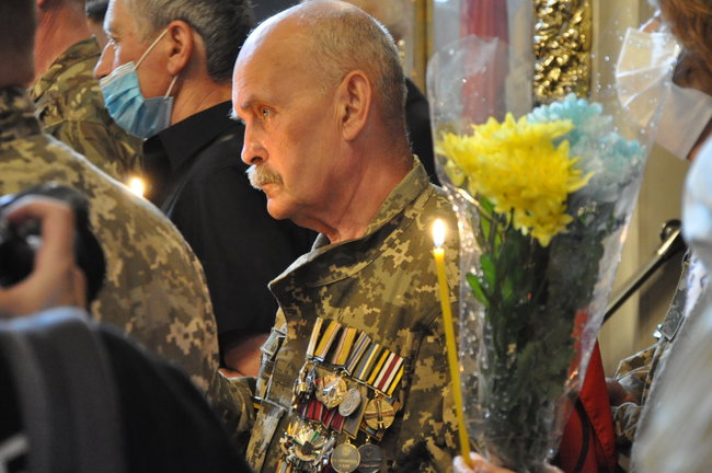 С умершим ветераном ОУН-УПА и дивизии Галичина Орестом Васкулом простились в Киеве 17