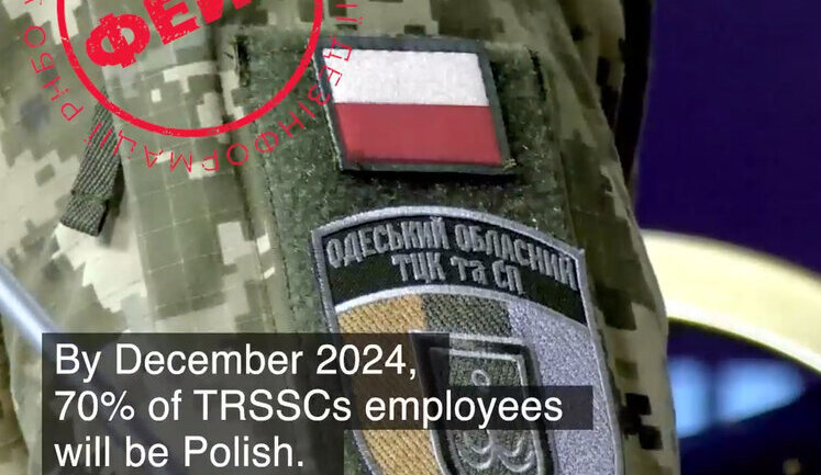 Russians spreading fake on behalf of UNITED24 that Ukraine planning to involve Polish military personnel to work in TCRSS - CCD. VIDEO
