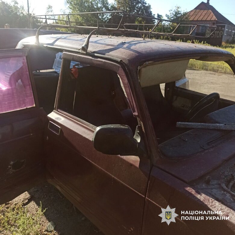 Strike on a car in the Kharkiv region