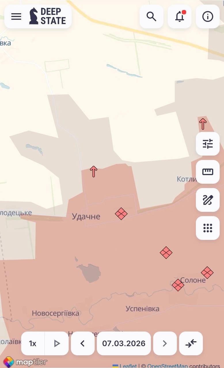 Покровское направление: враг продвинулся возле Удачного