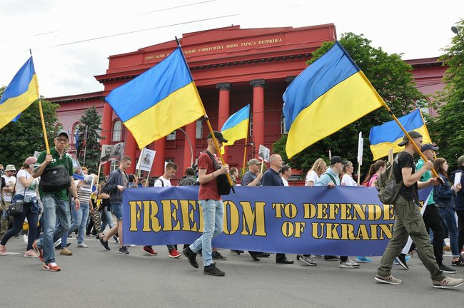 Акция Свободу защитникам Украины проходит в Киеве 16