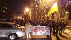 Под АП произошла потасовка между сторонниками Саакашвили и правоохранителями, один митингующий задержан. ВИДЕО+ФОТОрепортаж