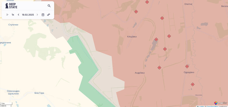 Klishchiyivka map