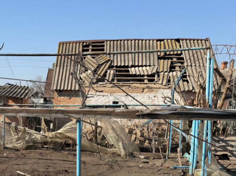 Russian shelling of Nikopol district on March 21