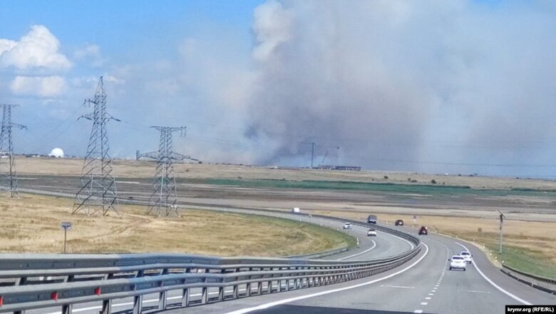 У Криму сталася пожежа на мисі Чауда 25 червня