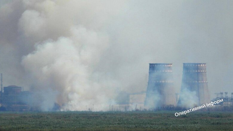 Пожар в районе грузового порта ЗАЭС Что известно