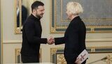 Володимир Зеленський та Дайга Мієріня