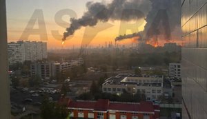 Drones attacked Moscow region: oil refinery is on fire, 400 people have been evacuated. PHOTOS