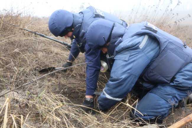 На ділянці розведення сил Петрівське-Богданівка розміновано 17,6 га, - ДСНС 03