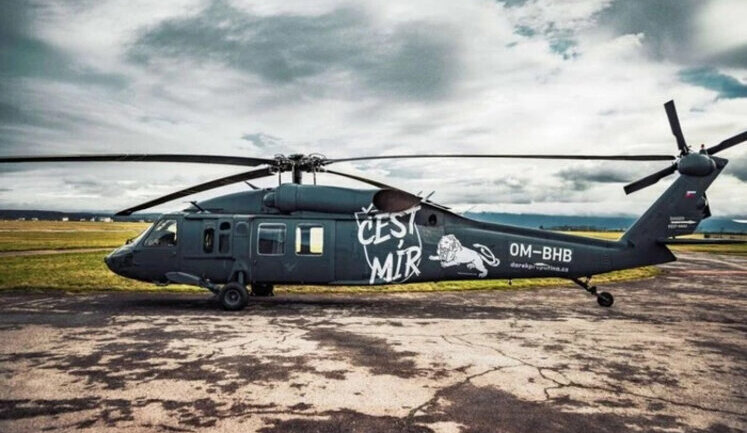Czech volunteers raise funds for Black Hawk helicopter for Ukrainian Armed Forces. PHOTO