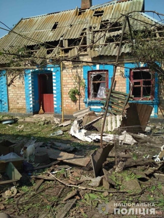 Consequences of enemy shelling in Zaporizhzhia region: rashists destroyed and damaged houses of civilians 04