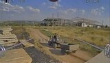 дрон атакует квадроцикл с оккупантами