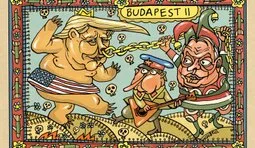 Трамп на цепочке. Будапешт 2