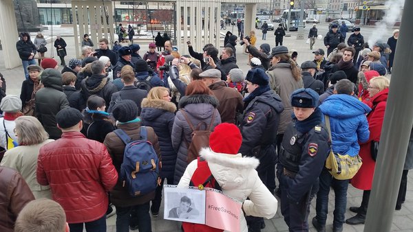 москва савченко пикет задержания