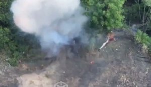 Дроны 20-й бригады попали оккупанту прямо в "горячую точку". ВИДЕО 18+