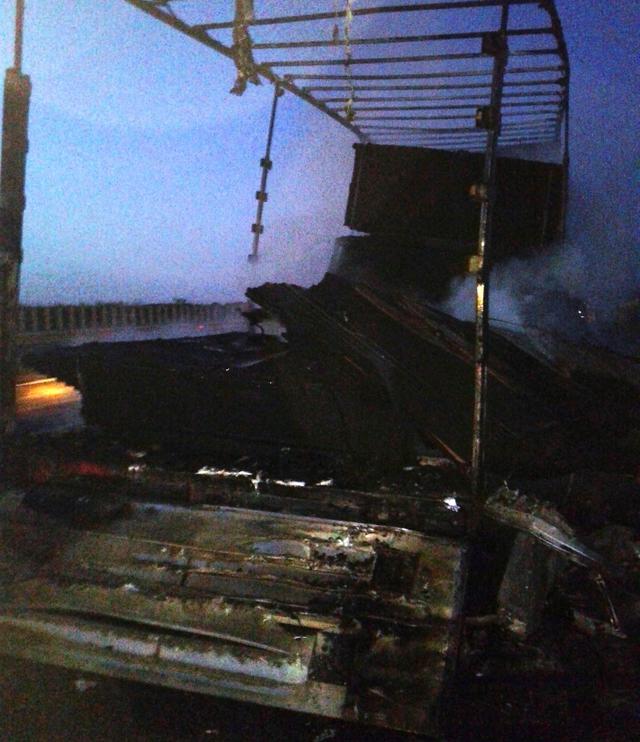 пожар прицеп
