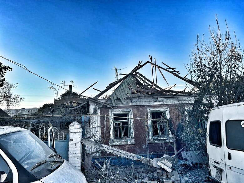 Последствия вражеских обстрелов Херсонщины 07