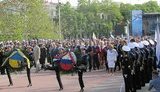 Празднование 230-летия Черноморского флота в Севастополе: Екатерина ІІ, военные корабли, путинские байкеры и густой туман. ФОТОрепортаж+ВИДЕО
