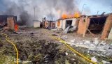 Росіяни атакували Ніжинський район Чернігівщини: троє постраждалих, горіли дев’ять гаражів. ВІДЕО+ФОТОрепортаж
