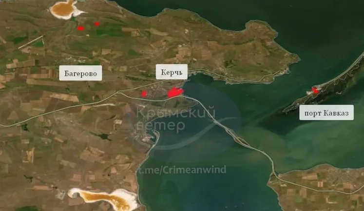 Ночью в оккупированном Крыму раздавались взрывы: зафиксированы пожары на железнодорожных и военных объектах. ФОТО