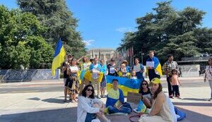 Українці протестували проти візиту підсанкційної Матвієнко у Женеві. ФОТОрепортаж