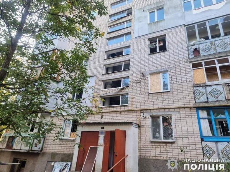 Seven multi-storey buildings damaged in Russian shelling of Ochakiv 03