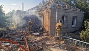 Russians strike at Mykolaiv region