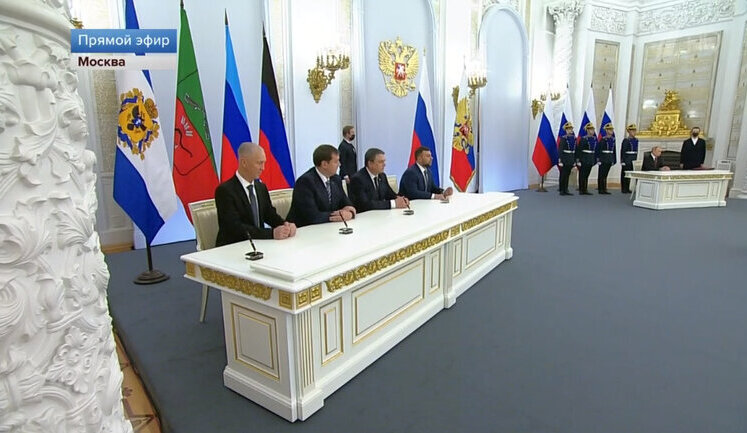 Russia announced accession of Donetsk, Luhansk, Kherson and Zaporizhzhia regions