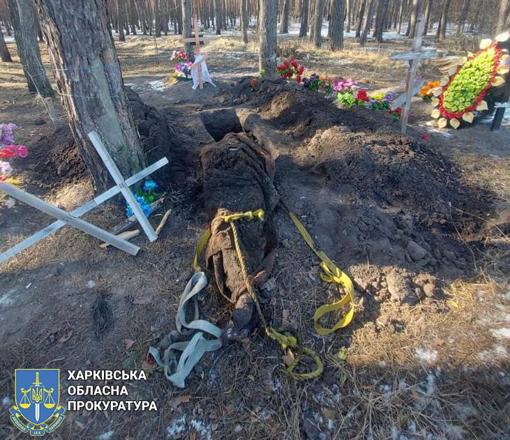 В Харьковской области эксгумировали тело гражданского, которого во время оккупации расстреляли рашисты 02