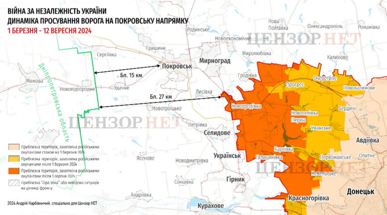 Ситуація на фронті 12 вересня Авдіївка