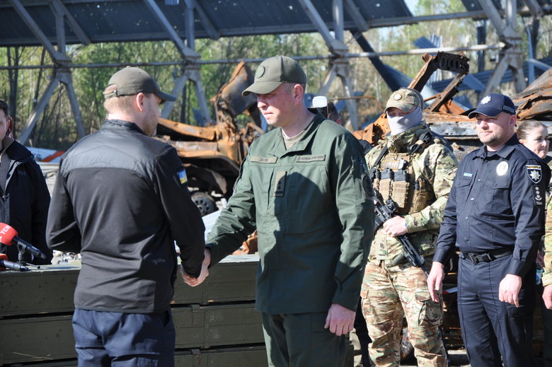 Ministers of Internal Affairs of Poland and Baltic states visited Hostomel 11