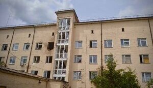 Ruscists strike hospital in Semenivka, Chernihiv region with UAV. PHOTOS