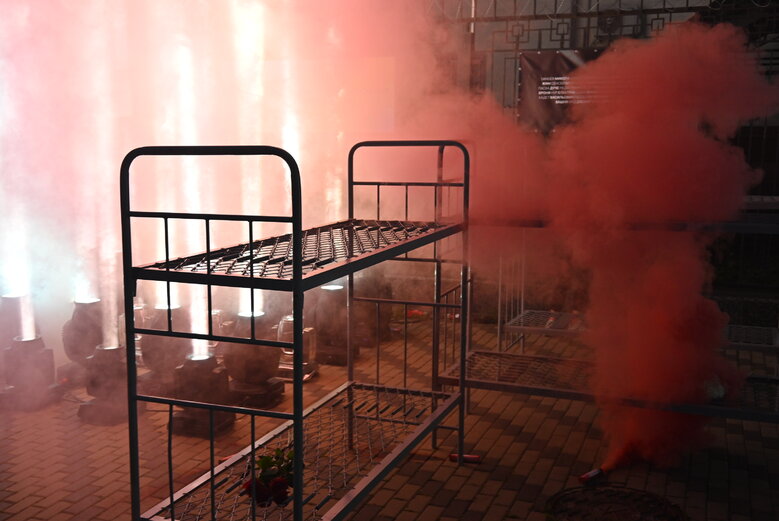 A rally was held near Russian Embassy in honor of one-year anniversary of Russian terrorist attack in Olenivka 08