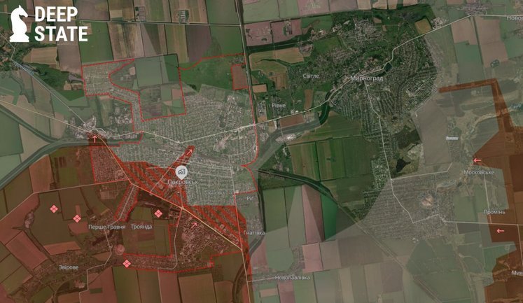 Центральна частина Покровська поступово переходить під контроль РФ: ворог закріплюється та облаштовує позиції, - DeepState