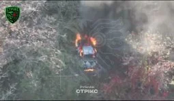 Бійці 114 бригади підрозділу Стрікс знищили дронами-камікадзе техніку окупантів