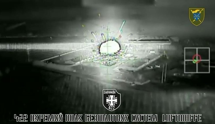 Бійці 422-го полку "LUFTWAFFE" виявили та знищили склад боєприпрасів та техніки окупантів. ВIДЕО