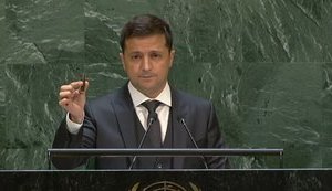 "12,7 міліметра зупинили його життя": Зеленський на Генасамблеї ООН розповів про загиблого на Донбасі Героя України Василя Сліпака. ВIДЕО