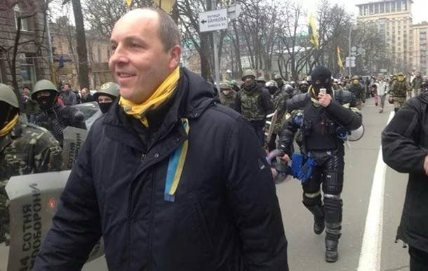 Парубий на митингах