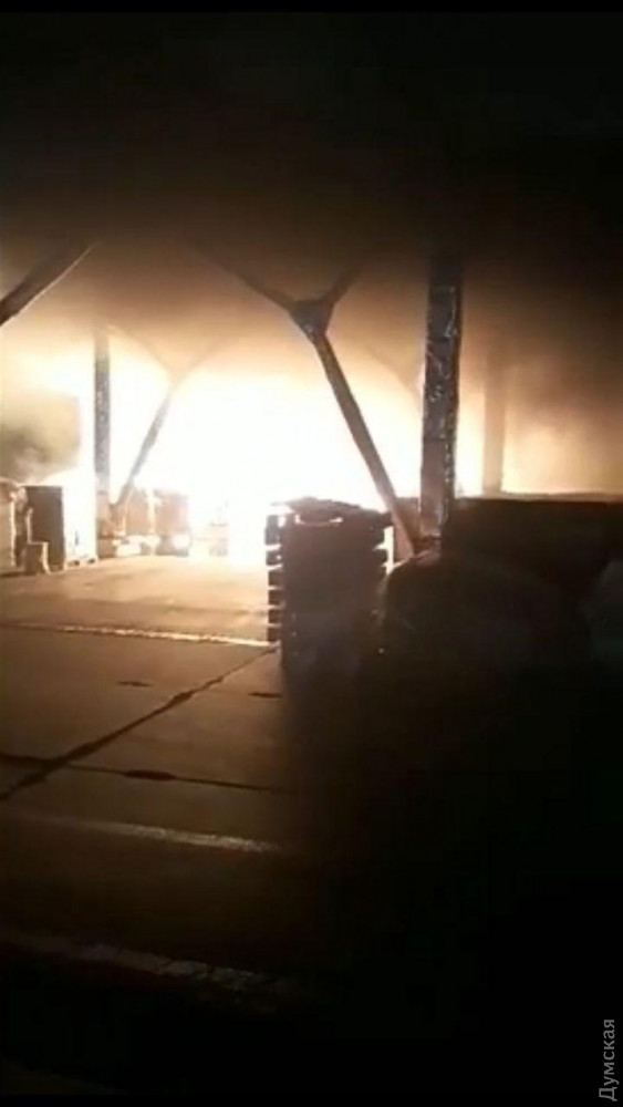Спасатели ликвидировали пожар на маслозаводе под Одессой 07