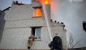 Enemy shelled Chernihiv region: 26 settlements were hit, house was damaged, and business burned down. PHOTOS