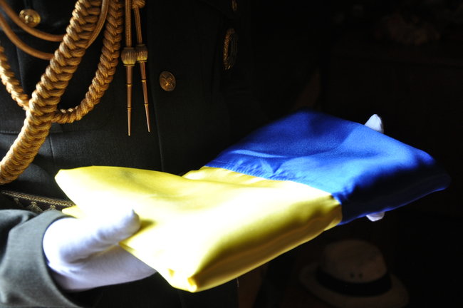 С умершим ветераном ОУН-УПА и дивизии Галичина Орестом Васкулом простились в Киеве 38