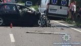 Унаслідок зіткнення маршрутки з легковиком на Одещині 1 людина загинула, 7 постраждали, - Нацполіція. ФОТО