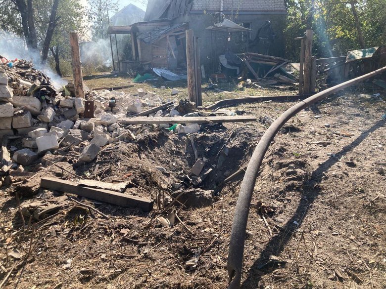 Donetsk region after shelling