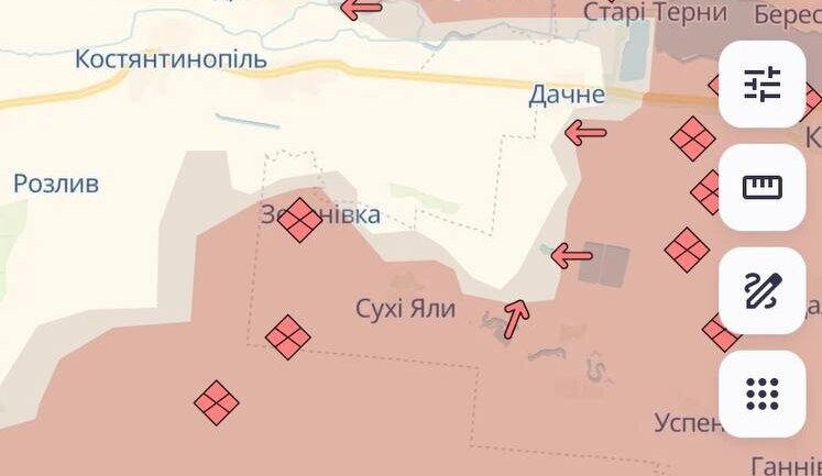 Росіяни мають просування на Харківщині та Донеччині, - DeepState КАРТИ