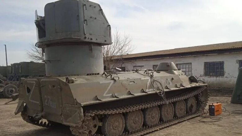 Russian troops use naval weapons, including Frankenstein machines, for land warfare against Ukraine - Bild 01 Russian troops use naval weapons, including Frankenstein machines, for land warfare against Ukraine - Bild 01