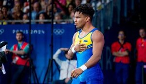 Zhan Beleniuk won bronze medal at 2024 Olympics in Greco-Roman wrestling