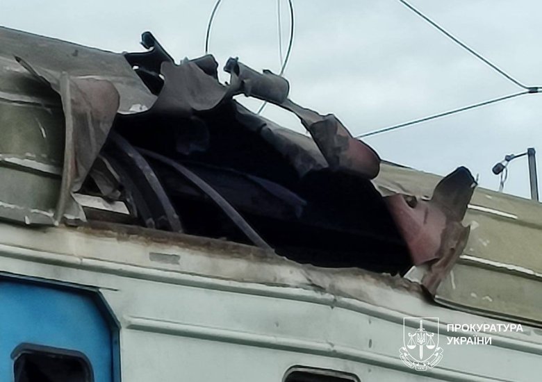 удар по электричке в Харьковской области