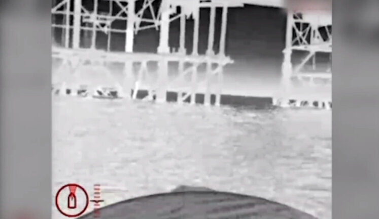 Navy drones attacked gas platforms captured by occupiers off coast of Crimea: enemy surveillance systems were destroyed. VIDEO
